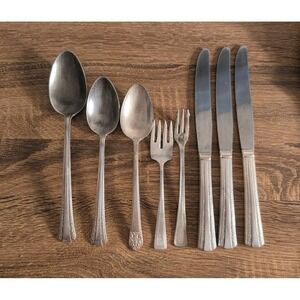 Vintage Antique Silverware Lot 8 Pieces Mixed Art Crafts Jewelry